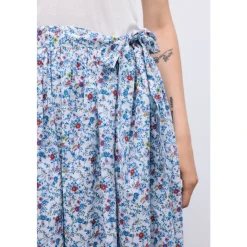 The New Society Nederdele*Cloe Long Skirt Blå