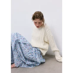 The New Society Nederdele*Cloe Long Skirt Blå