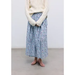 The New Society Nederdele*Cloe Long Skirt Blå