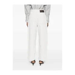 SOEUR Bukser*Clovis Wide-Leg Bukser Hvid