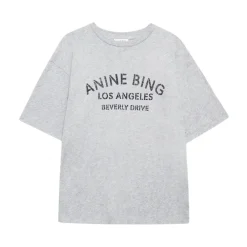 Anine Bing T-Shirts*Cohen Tee Paris Stencil Grå