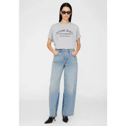 Anine Bing T-Shirts*Cohen Tee Paris Stencil Grå