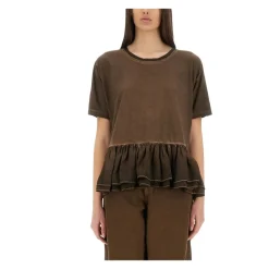 UMA WANG T-Shirts*Contemporary Draped Knit Top Brun