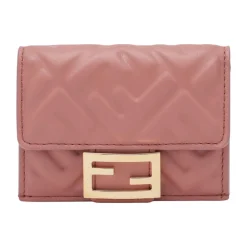 Fendi Punge & Kortholder*Continental With Chain Baguette Pink