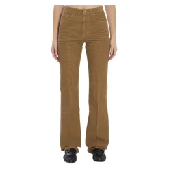 Saint Laurent Jeans*Corduroy Flare Pants Beige