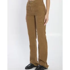 Saint Laurent Jeans*Corduroy Flare Pants Beige