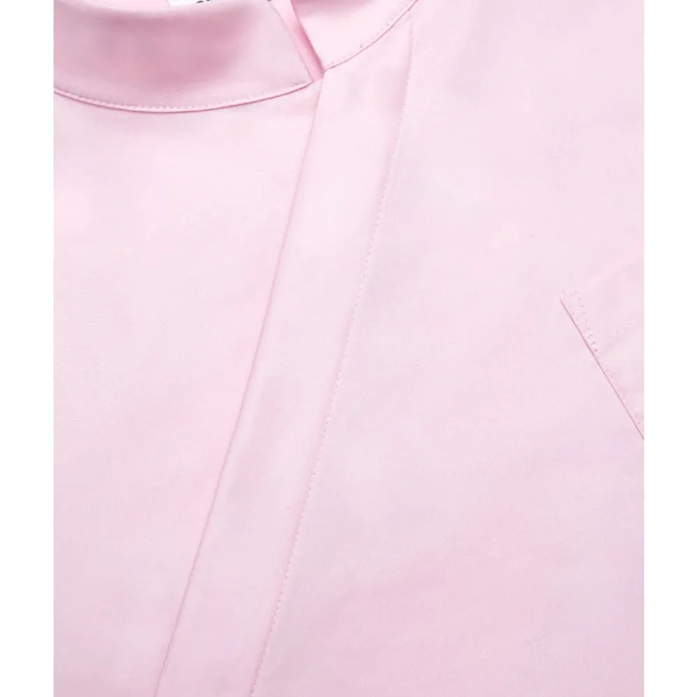 Self Portrait Bluser & Skjorter*Cotton Asymmetric Shirt Pink