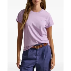 Polo Ralph Lauren T-Shirts*Cotton Crew Neck T-Shirt Lilla
