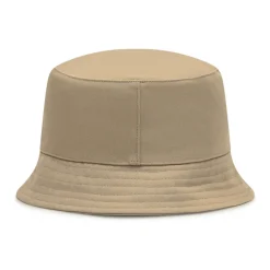 Moncler Huer & Kasketter*Cotton Gabardine Bucket Hat Beige