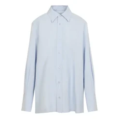 Carven Bluser & Skjorter*Cotton Poplin Shirt Blå