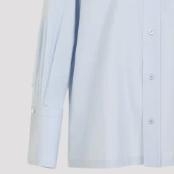 Carven Bluser & Skjorter*Cotton Poplin Shirt Blå