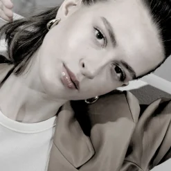 Dansk Copenhagen Smykker*Courage Waterproof Paisley Earring 18K Gold Plating Gul