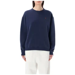 Polo Ralph Lauren Sweatshirts*Cozy Crew Neck Fleece Sweater Blå