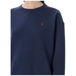 Polo Ralph Lauren Sweatshirts*Cozy Crew Neck Fleece Sweater Blå