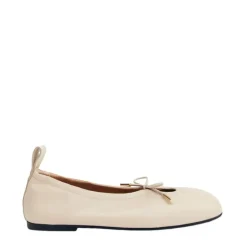 ALOHAS Ballerina Sko*Creme Læder Ballerina Sko Hvid