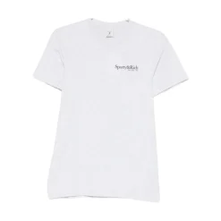 Sporty & Rich T-Shirts*Crew Neck Logo Print Kortærmet T-shirt Grå