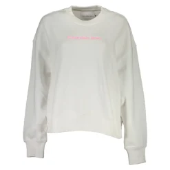 Calvin Klein Sweatshirts*Crew Neck Logo Sweatshirt Hvid