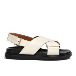 Marni Sandaler*Crisscross Sandal Beige