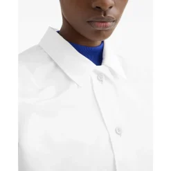 Jil Sander Bluser & Skjorter*Cropped Blouson Jakke Hvid