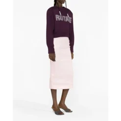 ROTATE Birger Christensen Sweatshirts*Cropped Striktrøje Lilla