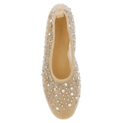 Tory Burch Ballerina Sko*Crystal Ballet Beige