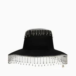 ROTATE Birger Christensen Huer & Kasketter*Crystal Cowboy Hat Sort