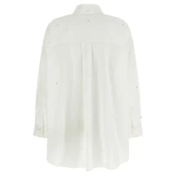 Giuseppe Di Morabito Bluser & Skjorter*Crystal-Embellished Poplin Shirt Hvid