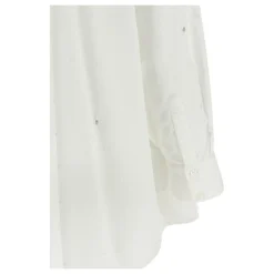 Giuseppe Di Morabito Bluser & Skjorter*Crystal-Embellished Poplin Shirt Hvid