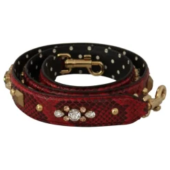 Dolce & Gabbana Tilbehør Til Tasker*Crystals Vendbar Skulderrem Rød