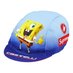 Supreme Huer & Kasketter*Cyklistkasket med trykt grafik Multifarvet