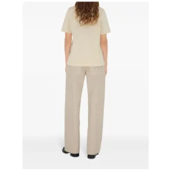 Burberry T-Shirts*Daisy Logo Print Bomulds T-shirt Beige