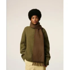 Ami Paris Tørklæder*De Coeur Scarf Brun