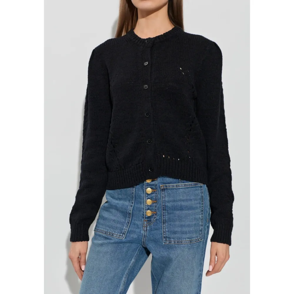 Ulla Johnson Striktrøjer & Sweatere*Delphina Cardigan Sort