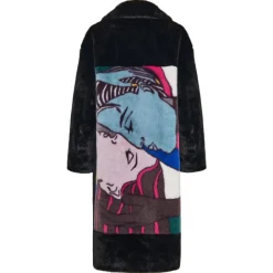 Cesare Gaspari Frakker*Deluxe Lang Rygprint Frakke Lovers Sort