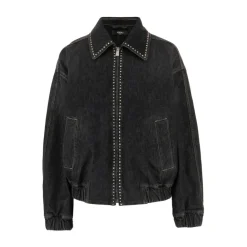 Versace Jakker*Denim Blouson med pynt Sort