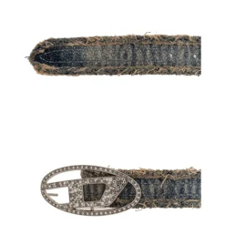 Diesel Bælter*Denim Bælte B-1DR STRASS Blå