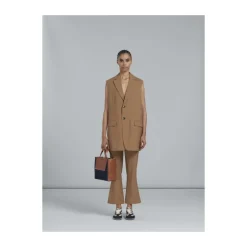 Marni Indkøbstasker*Denim Brun Skuldertaske Multifarvet