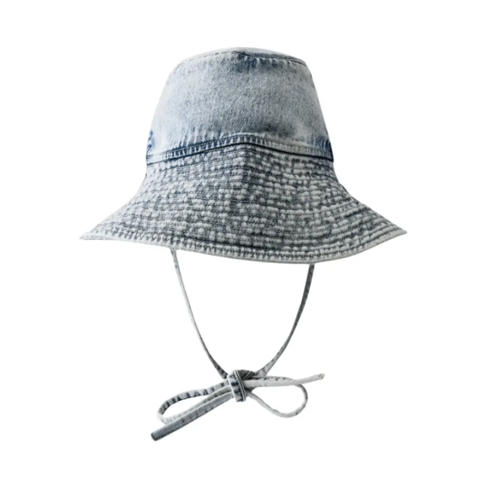 The New Society Huer & Kasketter*Denim Bucket Hat Blå