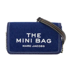 Marc Jacobs Skuldertasker*Denim Chain Mini Bag Blå