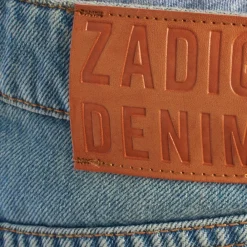 Zadig & Voltaire Nederdele*Denim Mini Nederdel med Distressed Effekt Blå
