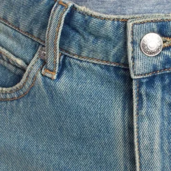 Zadig & Voltaire Nederdele*Denim Mini Nederdel med Distressed Effekt Blå