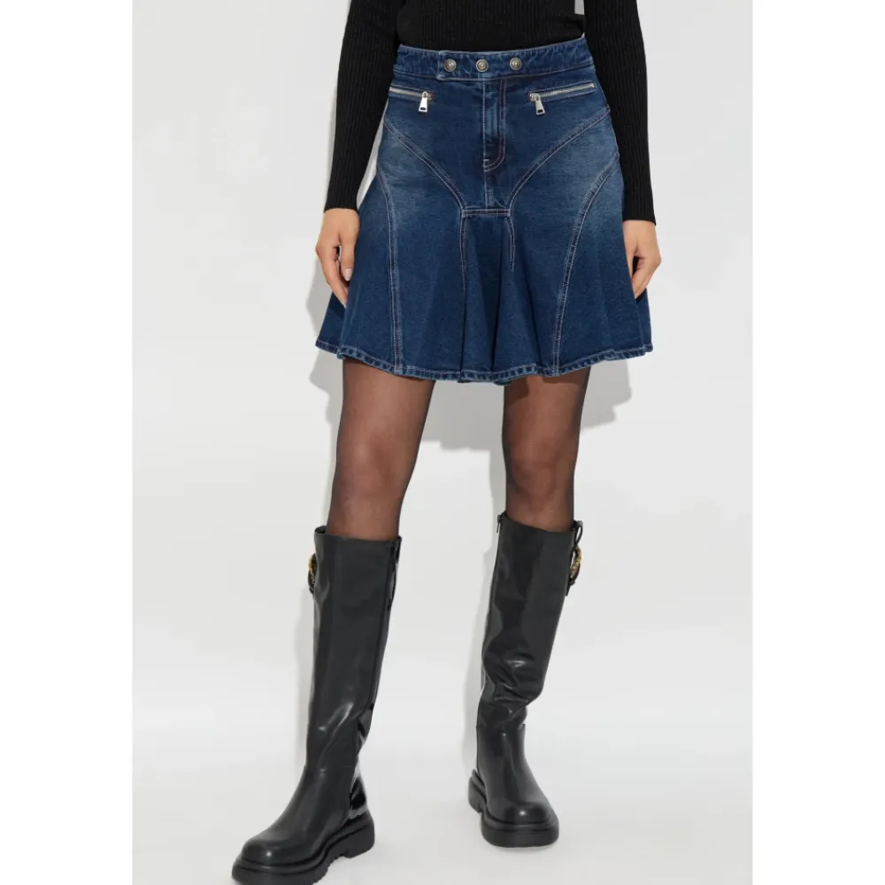 Versace Jeans Couture Nederdele*Denim nederdel Blå