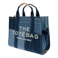 Marc Jacobs Indkøbstasker*Denim Tote Taske med Logo Print Blå