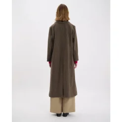 Ines de la Fressange Paris Frakker*Denise Brown Uld Herringbone Frakke Brun