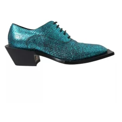 Dolce & Gabbana Snøresko*Derby Block Heel Shoes Blå