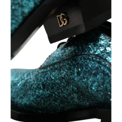 Dolce & Gabbana Snøresko*Derby Block Heel Shoes Blå