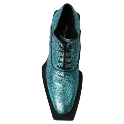 Dolce & Gabbana Snøresko*Derby Block Heel Shoes Blå