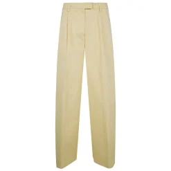 TheLatest Bukser*Deva Gabardine Bukser Gul