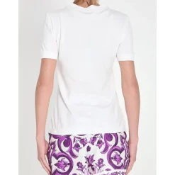 Dolce & Gabbana T-Shirts*DG Baroque Print T-Shirt Hvid