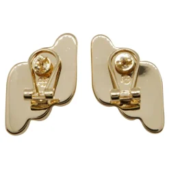 Anine Bing Smykker*Diagonale Ribbed Øreringe Gul